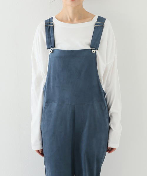 JOINT WORKS(ジョイントワークス)の「J-フェイクスエードサロペット(サロペット/オーバーオール・レディース・ブルー/チャコールグレー・FREE)」の19枚目の写真