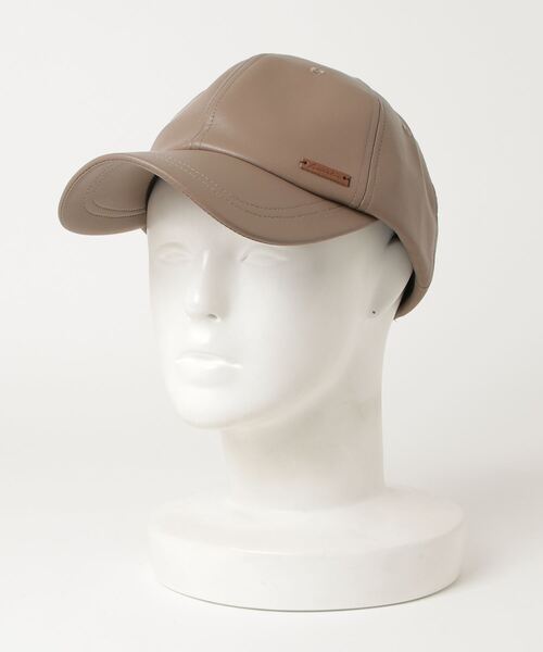 COMMON WARE(コモンウェアー)の「Aurelia フェイクレザーキャップ(キャップ・レディース・ブラック/ベージュ/ブラウン/アイボリー・FREE)」の5枚目の写真