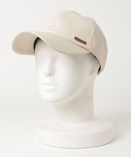 COMMON WARE(コモンウェアー)の「Aurelia フェイクレザーキャップ(キャップ・レディース・ブラック/ベージュ/ブラウン/アイボリー・FREE)」の6枚目の写真