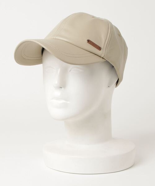 COMMON WARE(コモンウェアー)の「Aurelia フェイクレザーキャップ(キャップ・レディース・ブラック/ベージュ/ブラウン/アイボリー・FREE)」の7枚目の写真