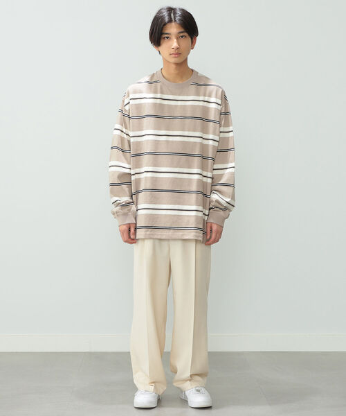 BeAMS DOT（ビームスドット）の「【WEB限定】BeAMS DOT / ワイド イージーパンツ 22SS（その他パンツ・メンズ・ベージュ/ブルー系その他・SMALL/MEDIUM/LARGE）」の20枚目の写真