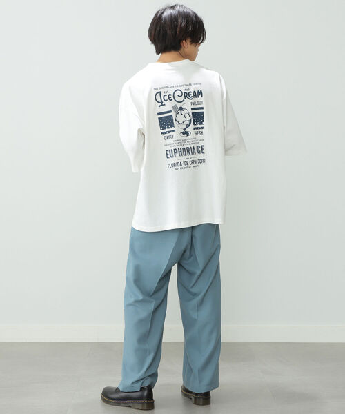 BeAMS DOT（ビームスドット）の「【WEB限定】BeAMS DOT / ワイド イージーパンツ 22SS（その他パンツ・メンズ・ベージュ/ブルー系その他・SMALL/MEDIUM/LARGE）」の6枚目の写真