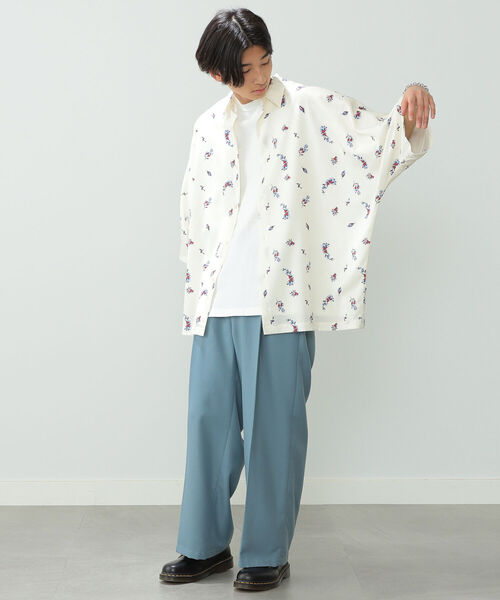BeAMS DOT（ビームスドット）の「【WEB限定】BeAMS DOT / ワイド イージーパンツ 22SS（その他パンツ・メンズ・ベージュ/ブルー系その他・SMALL/MEDIUM/LARGE）」の14枚目の写真