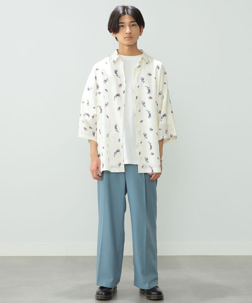 BeAMS DOT（ビームスドット）の「【WEB限定】BeAMS DOT / ワイド イージーパンツ 22SS（その他パンツ・メンズ・ベージュ/ブルー系その他・SMALL/MEDIUM/LARGE）」の21枚目の写真