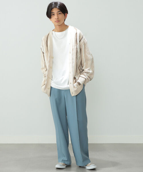 BeAMS DOT（ビームスドット）の「【WEB限定】BeAMS DOT / ワイド イージーパンツ 22SS（その他パンツ・メンズ・ベージュ/ブルー系その他・SMALL/MEDIUM/LARGE）」の19枚目の写真