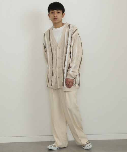 BeAMS DOT（ビームスドット）の「【WEB限定】BeAMS DOT / ワイド イージーパンツ 22SS（その他パンツ・メンズ・ベージュ/ブルー系その他・SMALL/MEDIUM/LARGE）」の7枚目の写真