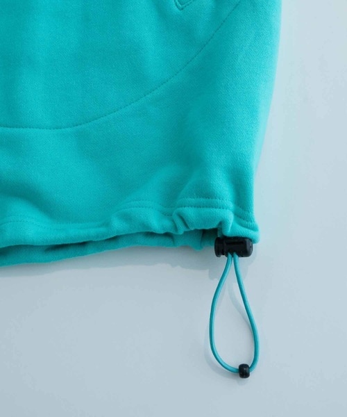 ADAM ET ROPE'(アダムエロペ)の「《WEB限定》ビック ルーズ スウェット マリンパーカー/スナップ フーディー/UNISEX(パーカー・メンズ・ライトグレー/ブラック/ターコイズブルー/イエロー系その他・M/L)」の6枚目の写真
