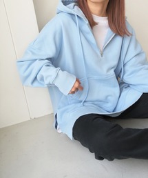 RED CHOP WORKS(レッドチョップワークス) ハーフZIP裏毛パーカープルオーバー