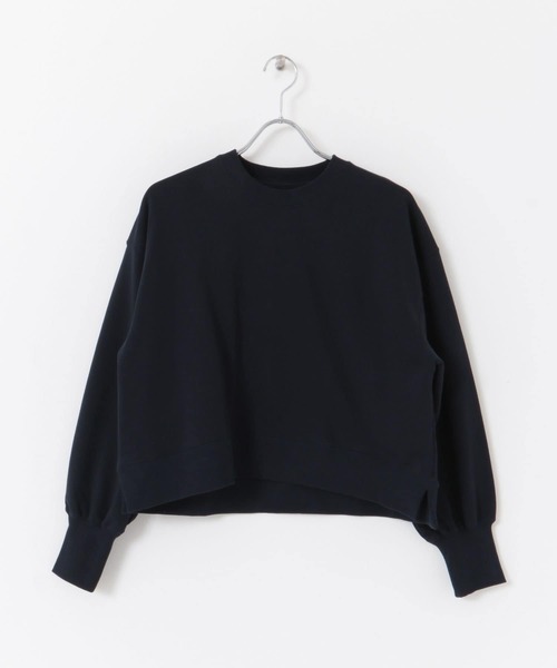 SENSE OF PLACE by URBAN RESEARCH（センスオブプレイスバイアーバンリサーチ）の「ルーズショートスウェットシャツ（スウェット・レディース・オフホワイト/ネイビー/ライトベージュ・ONE）」の10枚目の写真