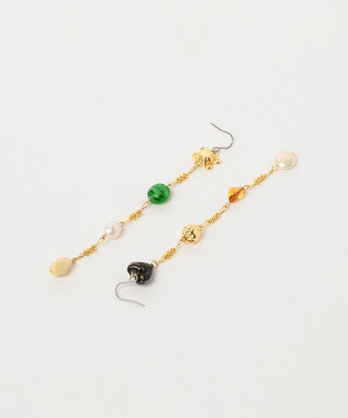 Ray BEAMS(レイビームス)の「Ray BEAMS / デッドストック ガラス パール ピアス(ピアス(両耳用)・レディース・ゴールド/シルバー・ONE SIZE)」の4枚目の写真