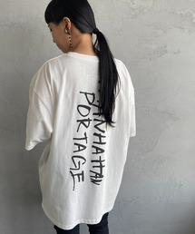 [MANHATTAN PORTAGE/マンハッタンポーテージ] 別注 手書き風ロゴバックプリントTシャツ