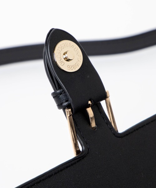 WEGO（ウィゴー）の「WEGO/ベルトフラップショルダー（ショルダーバッグ・レディース・オフホワイト/ブラック・FREE）」の6枚目の写真