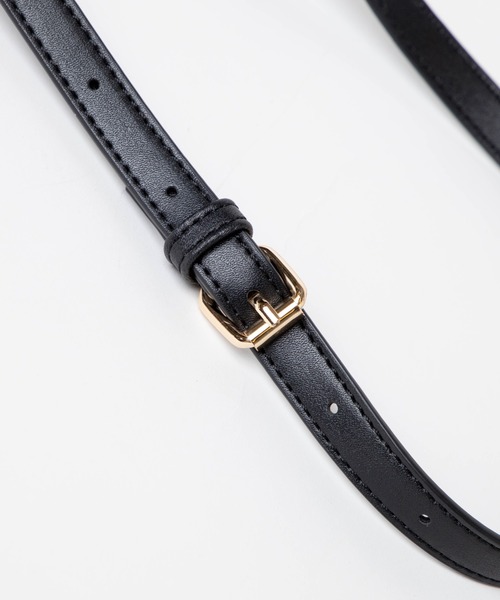 WEGO（ウィゴー）の「WEGO/ベルトフラップショルダー（ショルダーバッグ・レディース・オフホワイト/ブラック・FREE）」の8枚目の写真