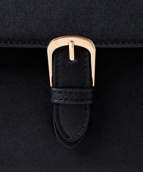 WEGO（ウィゴー）の「WEGO/ベルトフラップショルダー（ショルダーバッグ・レディース・オフホワイト/ブラック・FREE）」の5枚目の写真