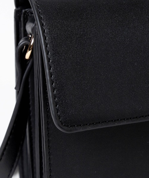 WEGO（ウィゴー）の「WEGO/ベルトフラップショルダー（ショルダーバッグ・レディース・オフホワイト/ブラック・FREE）」の9枚目の写真