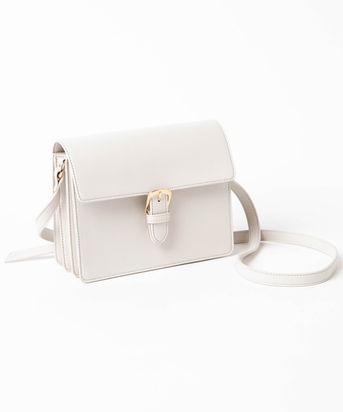 WEGO（ウィゴー）の「WEGO/ベルトフラップショルダー（ショルダーバッグ・レディース・オフホワイト/ブラック・FREE）」の11枚目の写真