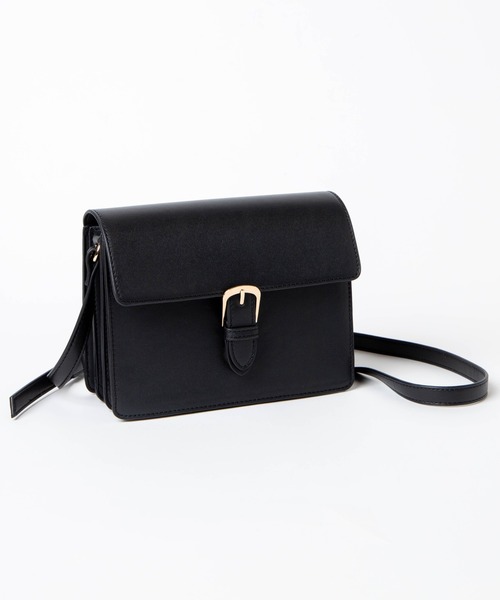 WEGO（ウィゴー）の「WEGO/ベルトフラップショルダー（ショルダーバッグ・レディース・オフホワイト/ブラック・FREE）」の12枚目の写真