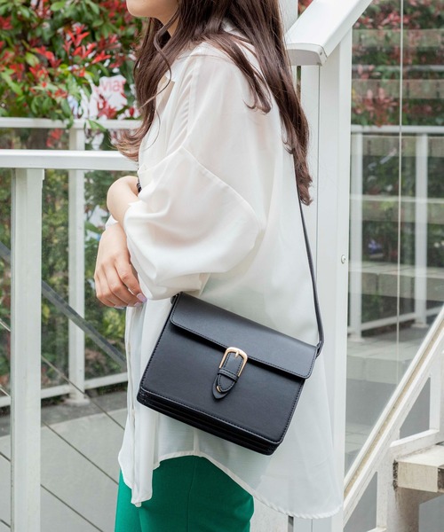 WEGO（ウィゴー）の「WEGO/ベルトフラップショルダー（ショルダーバッグ・レディース・オフホワイト/ブラック・FREE）」の19枚目の写真