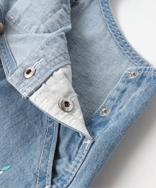 BREEZE（ブリーズ）の「ペインターサロペット（サロペット/オーバーオール・キッズ・ネイビー/ブルー・120/110/90/100/130）」の18枚目の写真