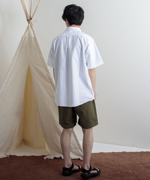 GEVACO（ゲバコ）の「【GEVACO/ゲバコ】丸えりOX 半袖プルオーバーシャツ（シャツ/ブラウス・メンズ・ホワイト/ホワイト系その他/サックスブルー・SMALL/MEDIUM/LARGE）」の13枚目の写真
