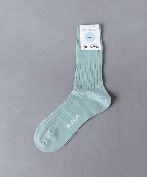 Pantherella（パンセレラ）の「＜PANTHERELLA（パンセレラ）＞CO/NY リブ ソックス（ソックス/靴下・レディース・ホワイト/ダークブラウン/ベージュ/ライム/ライトピンク・FREE）」の4枚目の写真