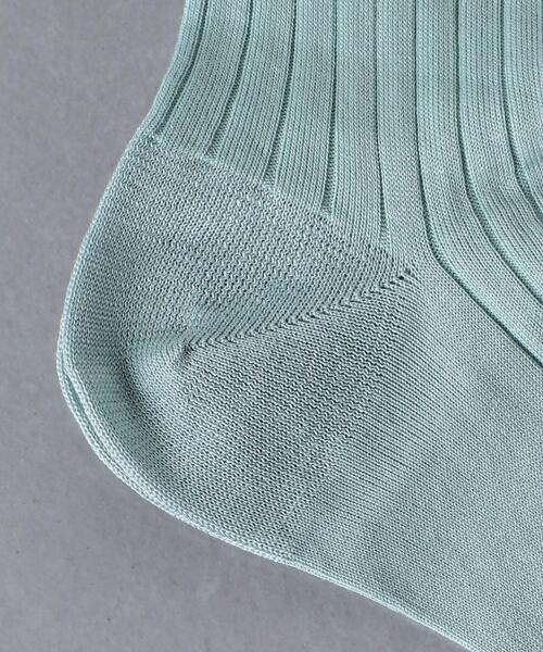 Pantherella（パンセレラ）の「＜PANTHERELLA（パンセレラ）＞CO/NY リブ ソックス（ソックス/靴下・レディース・ホワイト/ダークブラウン/ベージュ/ライム/ライトピンク・FREE）」の9枚目の写真