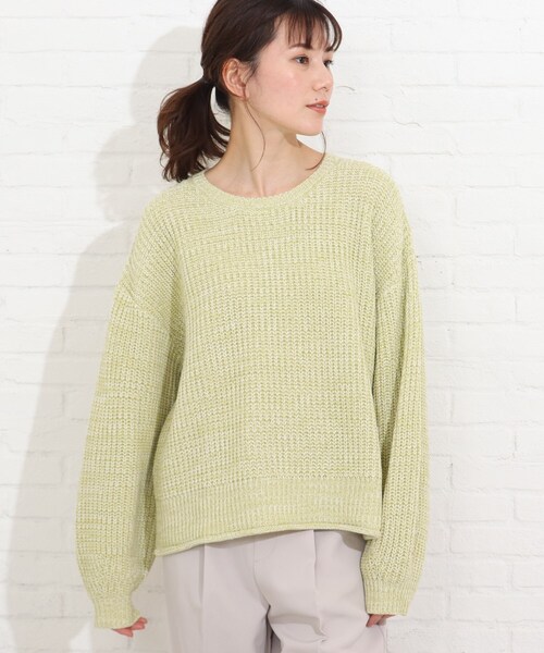 SHOO・LA・RUE（シューラルー）の「◆メランジ見えMIXニットプルオーバー（ニット/セーター・レディース・ホワイト系その他4/ブルー系3/グリーン系その他5・00）」の16枚目の写真