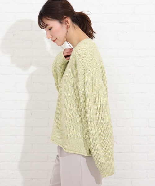 SHOO・LA・RUE（シューラルー）の「◆メランジ見えMIXニットプルオーバー（ニット/セーター・レディース・ホワイト系その他4/ブルー系3/グリーン系その他5・00）」の10枚目の写真