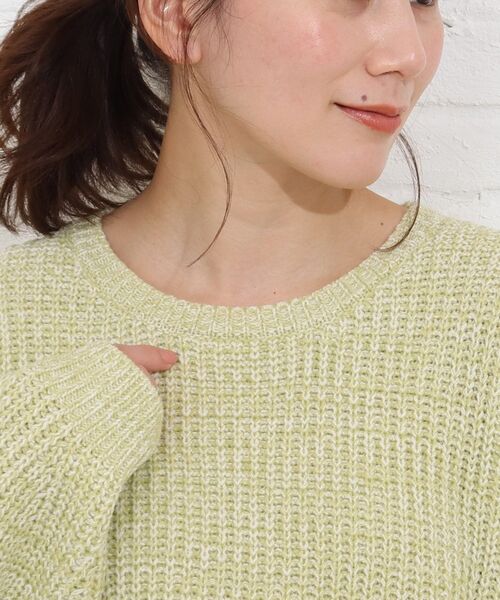 SHOO・LA・RUE（シューラルー）の「◆メランジ見えMIXニットプルオーバー（ニット/セーター・レディース・ホワイト系その他4/ブルー系3/グリーン系その他5・00）」の13枚目の写真