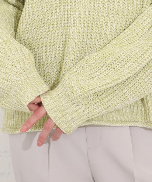 SHOO・LA・RUE（シューラルー）の「◆メランジ見えMIXニットプルオーバー（ニット/セーター・レディース・ホワイト系その他4/ブルー系3/グリーン系その他5・00）」の7枚目の写真