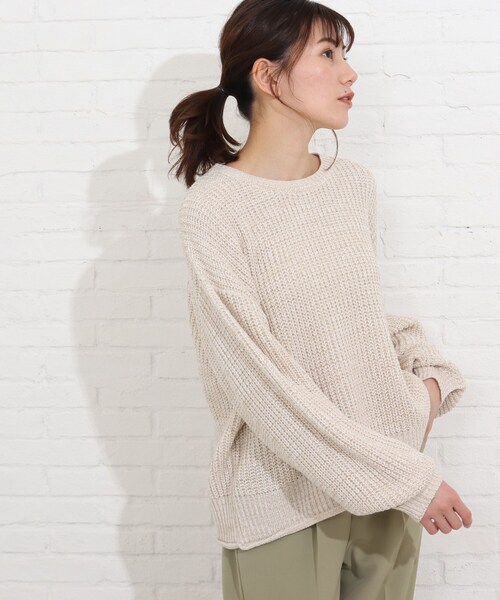 SHOO・LA・RUE（シューラルー）の「◆メランジ見えMIXニットプルオーバー（ニット/セーター・レディース・ホワイト系その他4/ブルー系3/グリーン系その他5・00）」の17枚目の写真