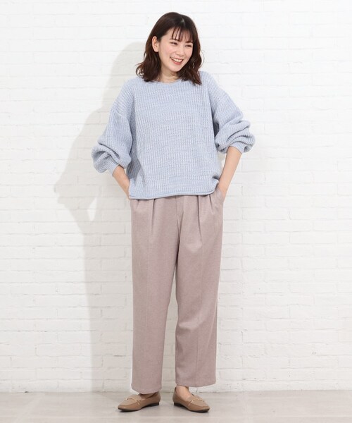 SHOO・LA・RUE（シューラルー）の「◆メランジ見えMIXニットプルオーバー（ニット/セーター・レディース・ホワイト系その他4/ブルー系3/グリーン系その他5・00）」の12枚目の写真