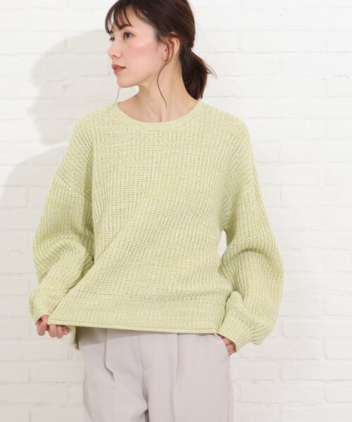 SHOO・LA・RUE（シューラルー）の「◆メランジ見えMIXニットプルオーバー（ニット/セーター・レディース・ホワイト系その他4/ブルー系3/グリーン系その他5・00）」の15枚目の写真