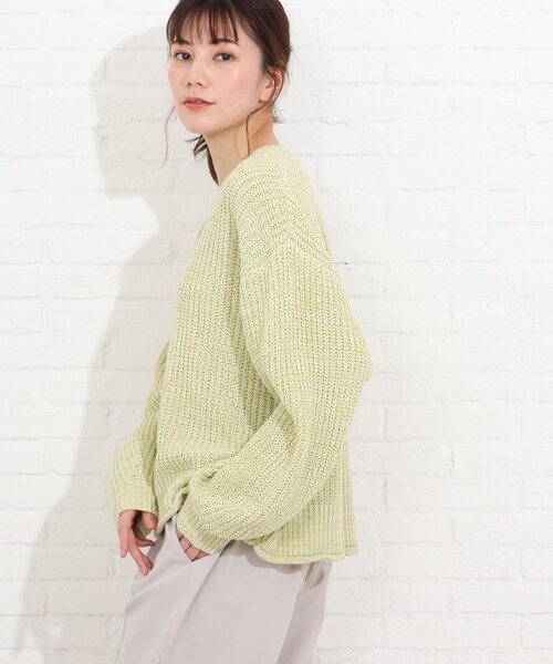 SHOO・LA・RUE（シューラルー）の「◆メランジ見えMIXニットプルオーバー（ニット/セーター・レディース・ホワイト系その他4/ブルー系3/グリーン系その他5・00）」の9枚目の写真