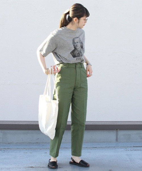 THE SHINZONE（ザ　シンゾーン）の「THE SHINZONE/シンゾーン　バッハTEE　BACH TEE（Tシャツ/カットソー・レディース・グレー/ホワイト・FREE）」の4枚目の写真