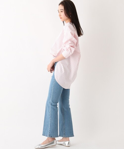 OPAQUE.CLIP（オペークドットクリップ）の「◆ヴィンテージタイプライター スキッパーシャツ（シャツ/ブラウス・レディース・ピンク系7/ブルー系7/ホワイト系/ライトブルー・42/38/40）」の14枚目の写真