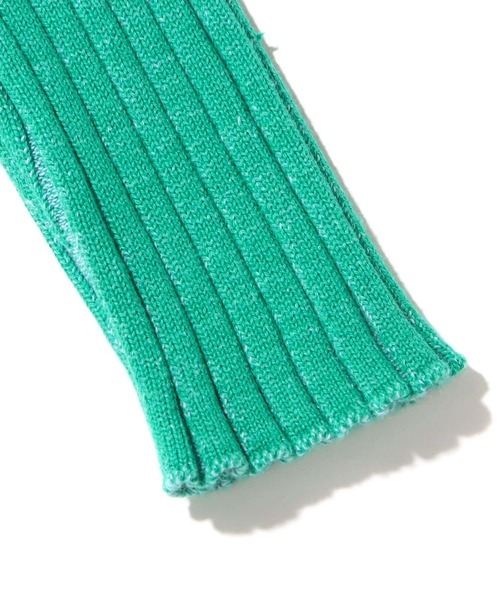 atmos pink（アトモスピンク）の「atmos pink 配色開襟リブニット（ニット/セーター・レディース・ブラウン/グリーン/ネイビー・FREE）」の20枚目の写真