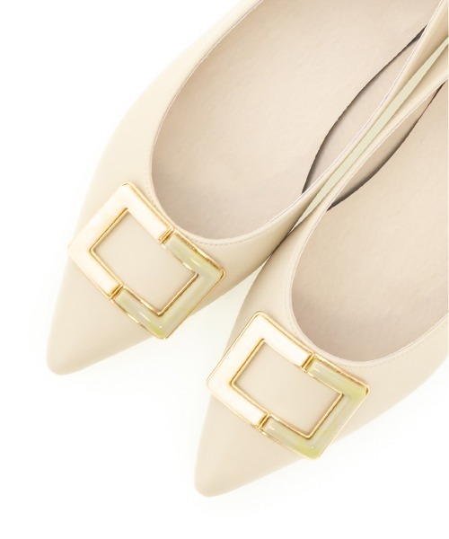 RANDA（ランダ）の「ストレスフリー/マーブルパーツフラットパンプス（パンプス・レディース・ブラック/オレンジ/アイボリー・23/24/25/22/22.5/24.5/23.5）」の14枚目の写真