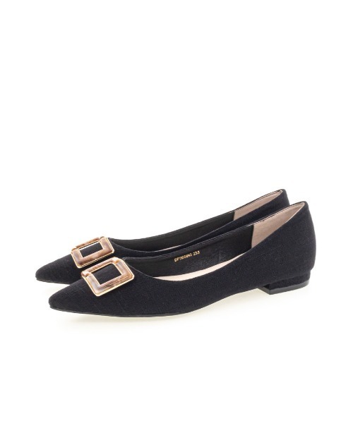 RANDA（ランダ）の「ストレスフリー/マーブルパーツフラットパンプス（パンプス・レディース・ブラック/オレンジ/アイボリー・23/24/25/22/22.5/24.5/23.5）」の18枚目の写真