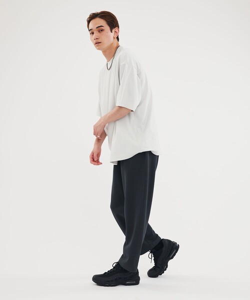 CITY TOKYO（シティトウキョウ）の「PREMIUM MADE IN 東京ワイドパンツ（スウェットパンツ・メンズ・オフホワイト/ダークグレー/グリーン系その他・1/2）」の7枚目の写真