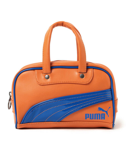 Ray BEAMS（レイビームス）の「PUMA / レトロ ミニ グリップ バッグ（ハンドバッグ・レディース・ブルー/オレンジ・ONE SIZE）」の2枚目の写真