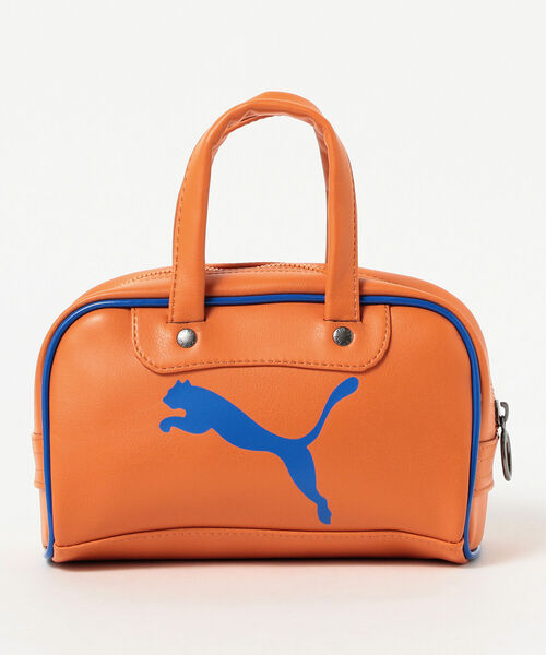 Ray BEAMS（レイビームス）の「PUMA / レトロ ミニ グリップ バッグ（ハンドバッグ・レディース・ブルー/オレンジ・ONE SIZE）」の3枚目の写真