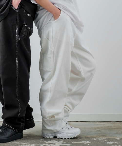 improves（インプローブス）の「【improves】カツラギ ワイド イージー ペインターパンツ（チノパンツ・メンズ・ブラック/ホワイト/サンドベージュ・MEDIUM/LARGE）」の7枚目の写真