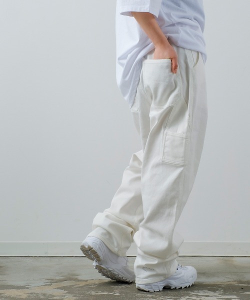 improves（インプローブス）の「【improves】カツラギ ワイド イージー ペインターパンツ（チノパンツ・メンズ・ブラック/ホワイト/サンドベージュ・MEDIUM/LARGE）」の9枚目の写真