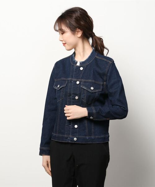 A.N.L（エーエヌエル　レーベル）の「A.N.L ストレッチ　デニムジャケット（デニムジャケット・レディース・A/B/C/D・38/40）」の3枚目の写真
