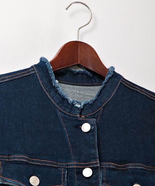 A.N.L（エーエヌエル　レーベル）の「A.N.L ストレッチ　デニムジャケット（デニムジャケット・レディース・A/B/C/D・38/40）」の15枚目の写真