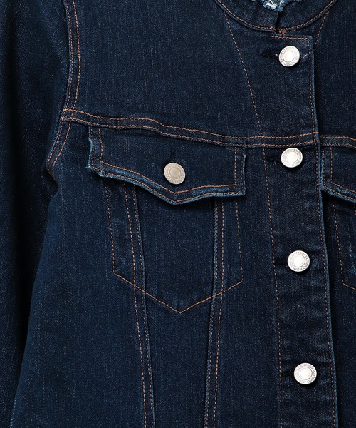 A.N.L（エーエヌエル　レーベル）の「A.N.L ストレッチ　デニムジャケット（デニムジャケット・レディース・A/B/C/D・38/40）」の13枚目の写真