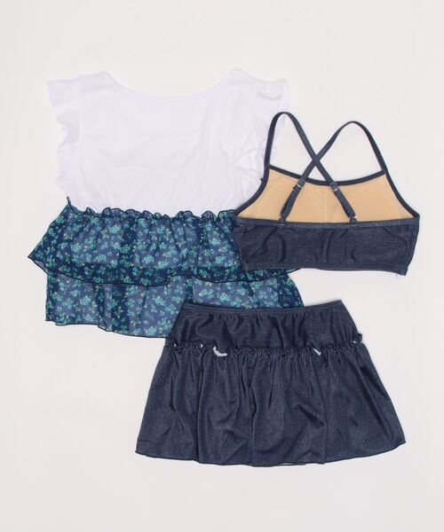 BENETTON (UNITED COLORS OF BENETTON)(ベネトンユナイテッドカラーズオブベネトン)の「【BENETTON:ベネトン】キッズカバーアップ付ビキニ3点セット 水着(水着・キッズ・ネイビー/ピンク・140/150/160/170)」の3枚目の写真