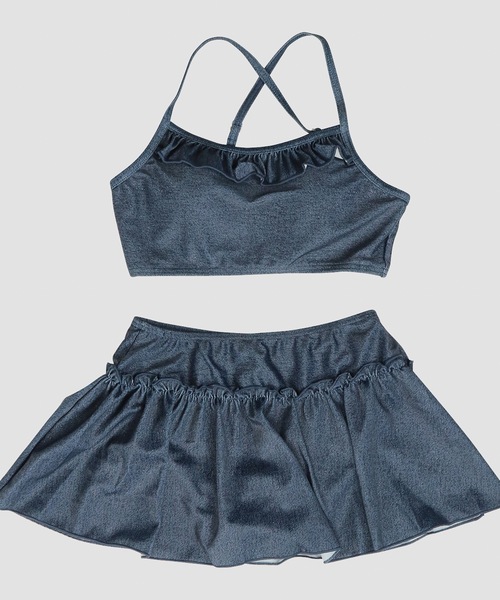 BENETTON (UNITED COLORS OF BENETTON)(ベネトンユナイテッドカラーズオブベネトン)の「【BENETTON:ベネトン】キッズカバーアップ付ビキニ3点セット 水着(水着・キッズ・ネイビー/ピンク・140/150/160/170)」の5枚目の写真