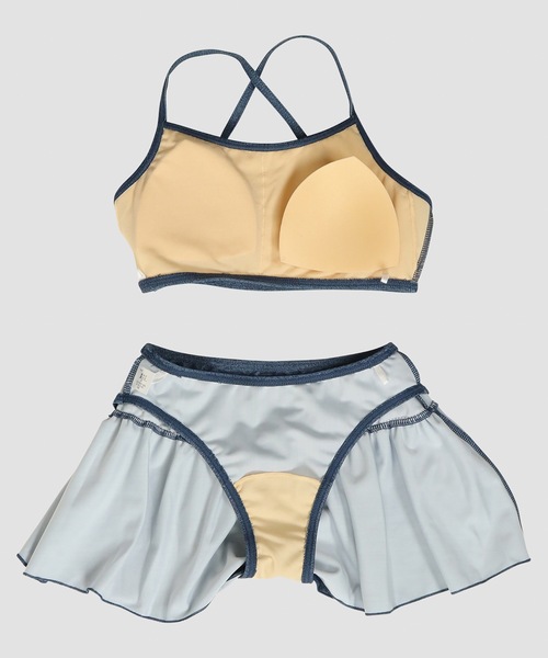 BENETTON (UNITED COLORS OF BENETTON)(ベネトンユナイテッドカラーズオブベネトン)の「【BENETTON:ベネトン】キッズカバーアップ付ビキニ3点セット 水着(水着・キッズ・ネイビー/ピンク・140/150/160/170)」の7枚目の写真